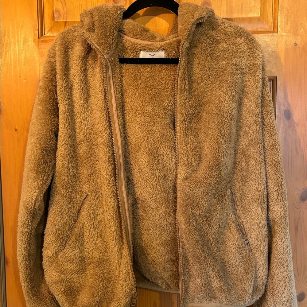 Aritzia TNA Teddy Zip-Up